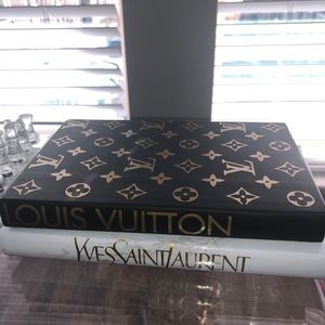 2 Decor Books-YSL and Louis Vuitton